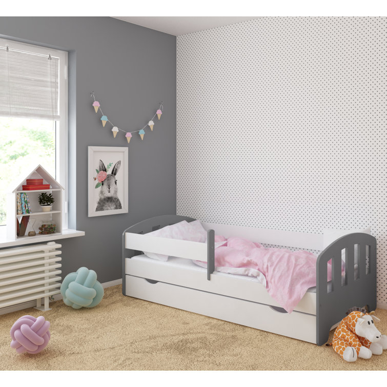 Harriet Bee Damon Convertible Toddler Bed with Drawer Wayfair.co.uk